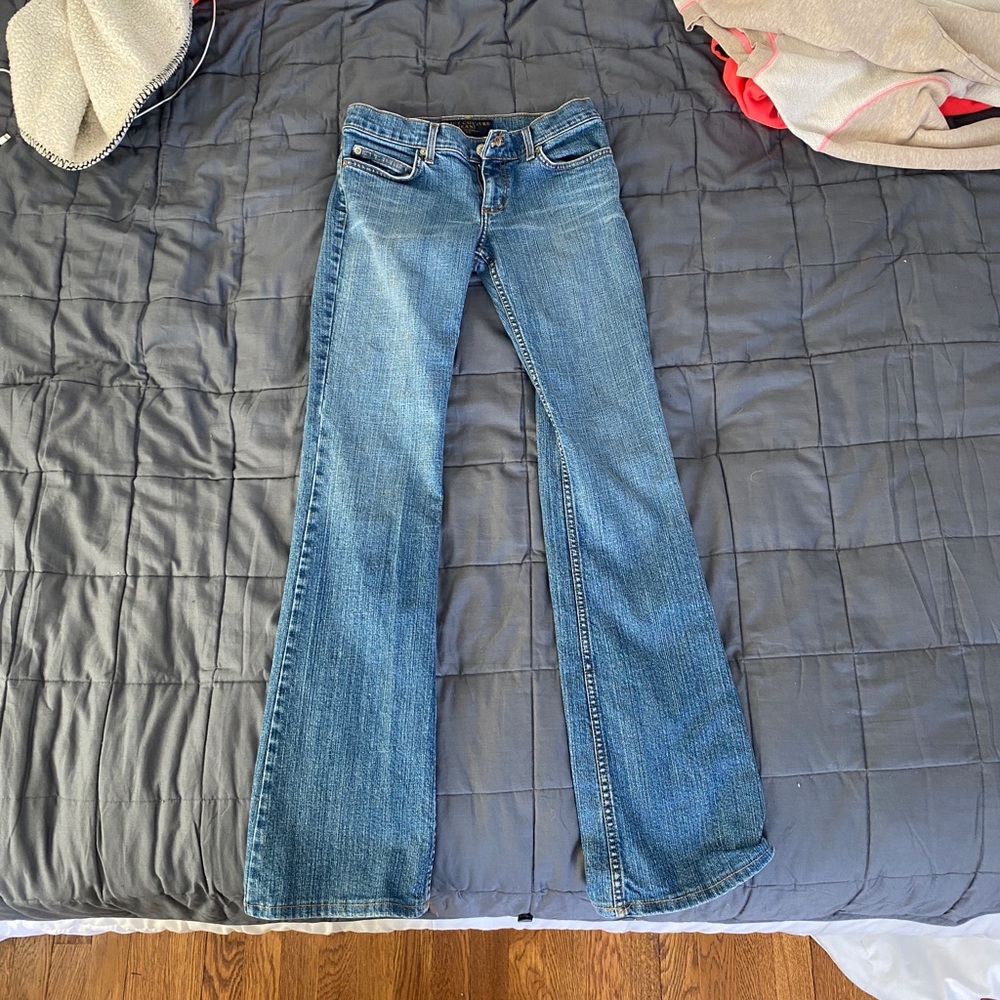 Juicy Couture low rise flared jeans